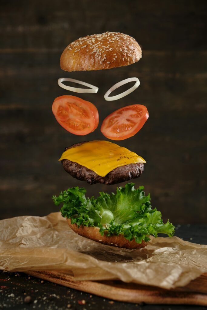 Burger als Hochzeitsessen für Kinder